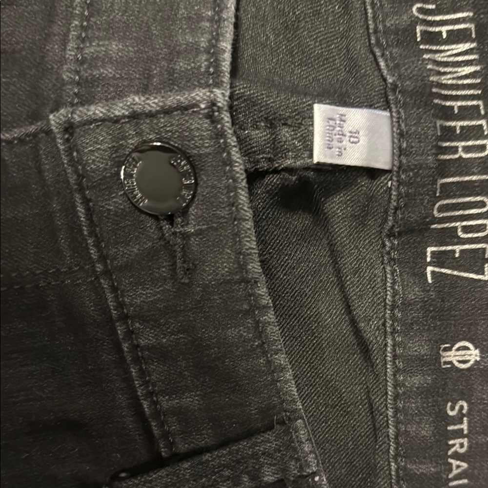 Jennifer Lopez Charcoal Denim Pants